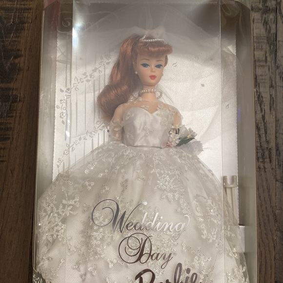 NRFB Wedding Day Barbie ~ Reproduction Of 1961 Doll - Red Head 💍💒 - Picture 3 of 13